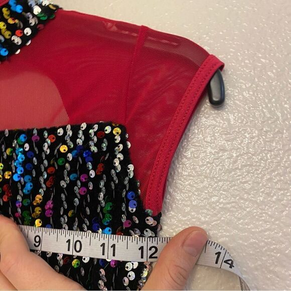 WEISSMAN Dance Costume lyrical jazz sassy feathers BOP TO THE TOP 13478 IC 7/8 - Picture 4 of 8